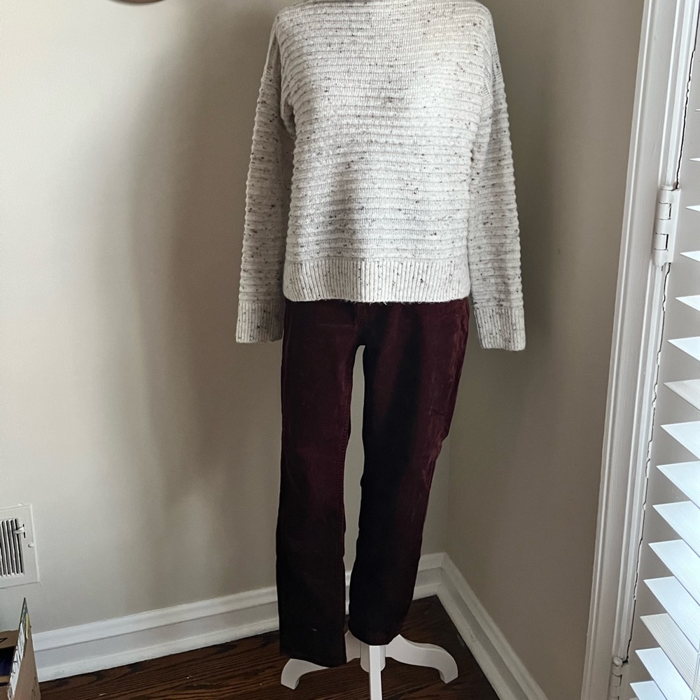 LOFT Burgundy Skinny Pants